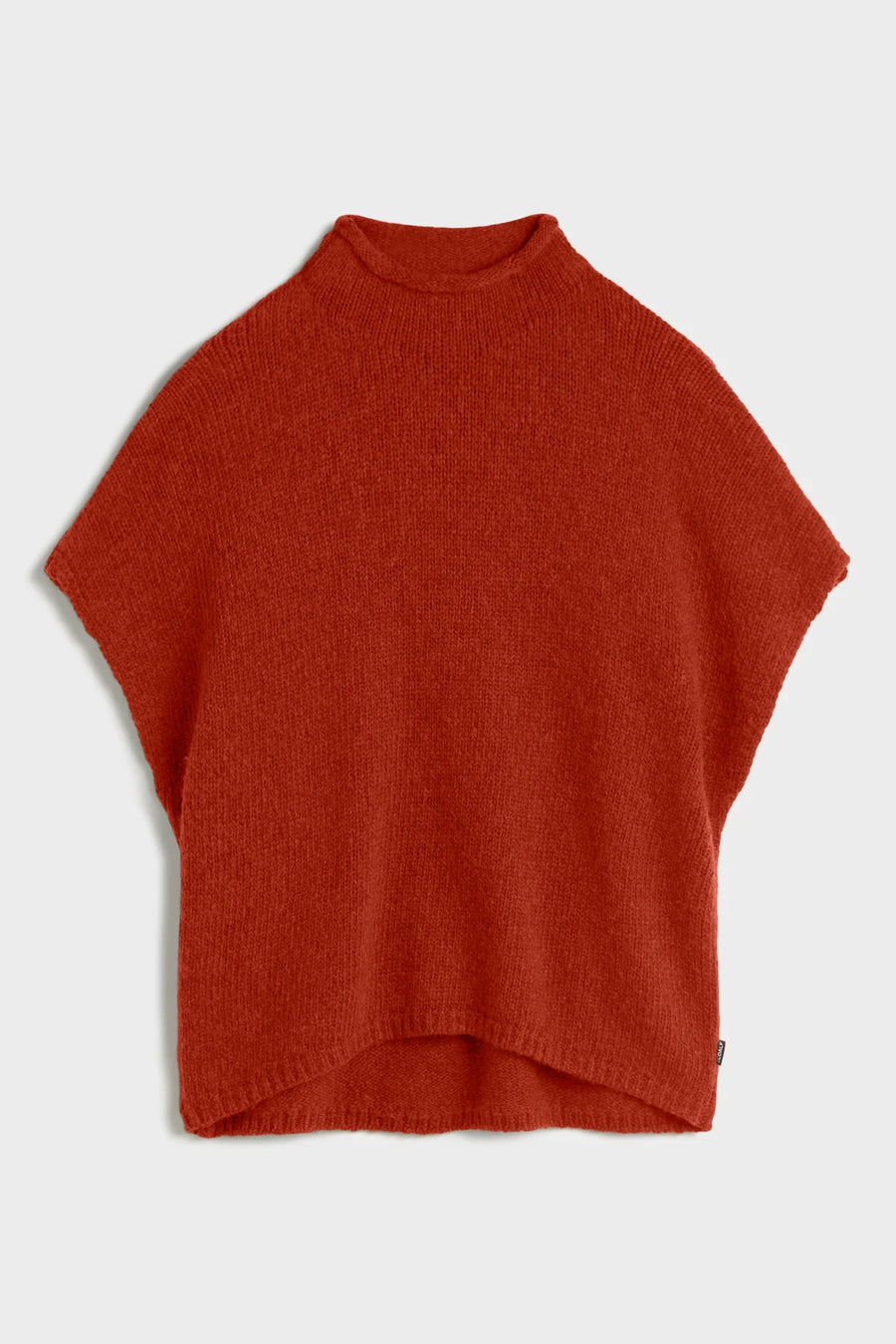 Ecoalf Castelly sleeveless knit top- dark orange