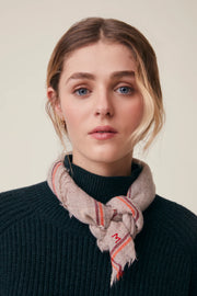 Moismont Chelsea wool embroidered square scarf - 2 colours