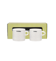 anna + nina Weekend tea mug set of 2 mugs - white
