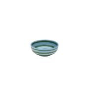 anna + nina tide & leaf tapas bowl - blue with green stripes