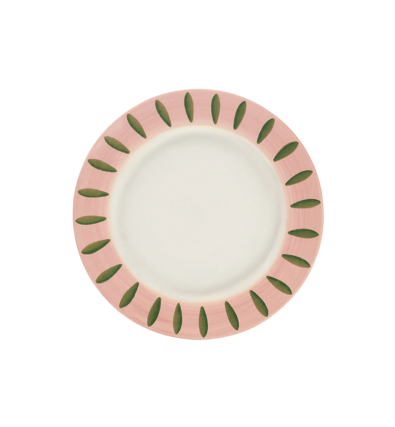 anna + nina rosebud breakfast plate - pink