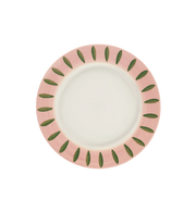 anna + nina rosebud breakfast plate - pink