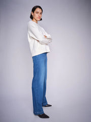 Mos mosh Dara delux wide leg jean - mid blue