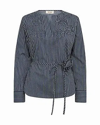Mos mosh Sara Rose striped shirt - navy