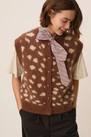 Des Petits Hauts Adola button through tank - jacquard