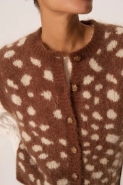 Des Petits Hauts Adola button through tank - jacquard