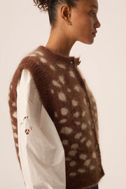 Des Petits Hauts Adola button through tank - jacquard