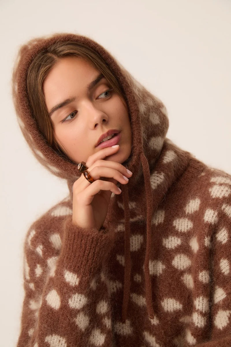 Des Petits Hauts Adonise balaclava / hood - brown