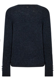 Mos mosh Mape Sophie crew neck  jumper - salute navy