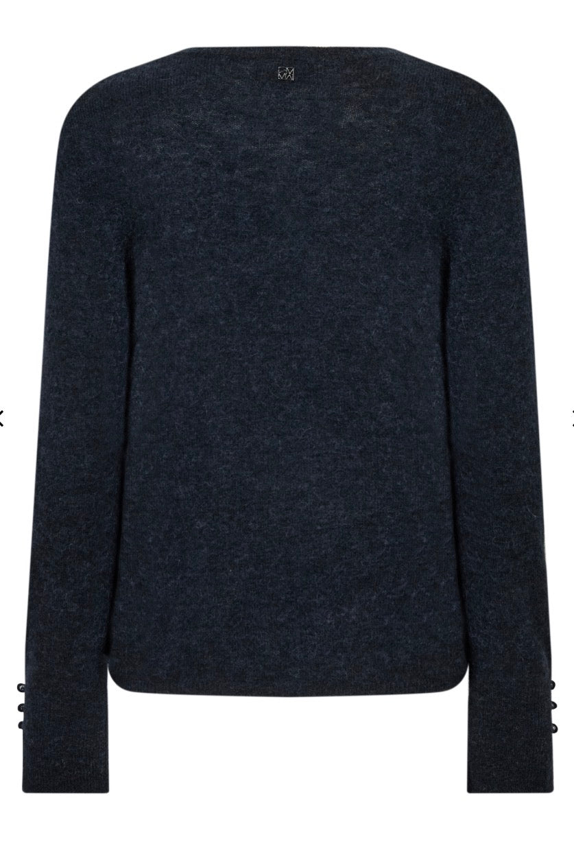 Mos mosh Mape Sophie crew neck  jumper - salute navy