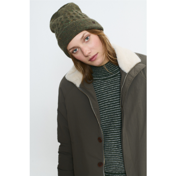 Beatriz Furest Dama faux fur lined jacket - khaki