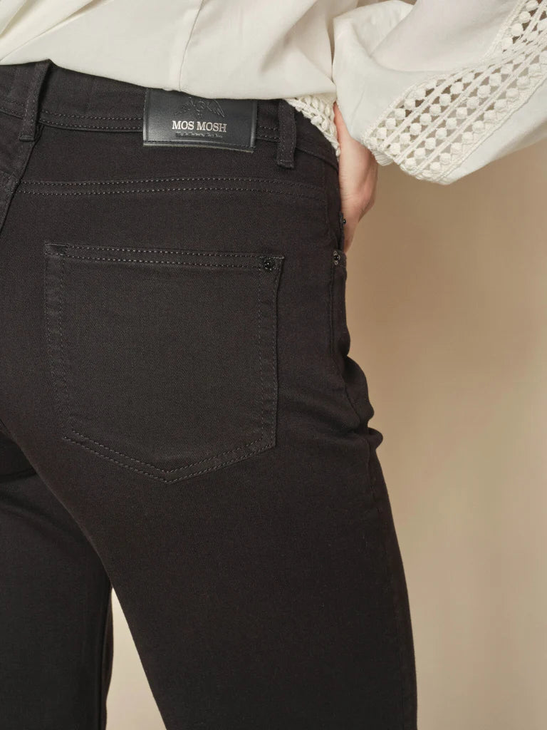 Mos mosh Dara delux wide leg jean - black