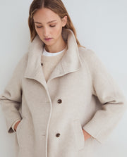 Yerse short wool jacket - winter white