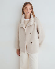 Yerse short wool jacket - winter white