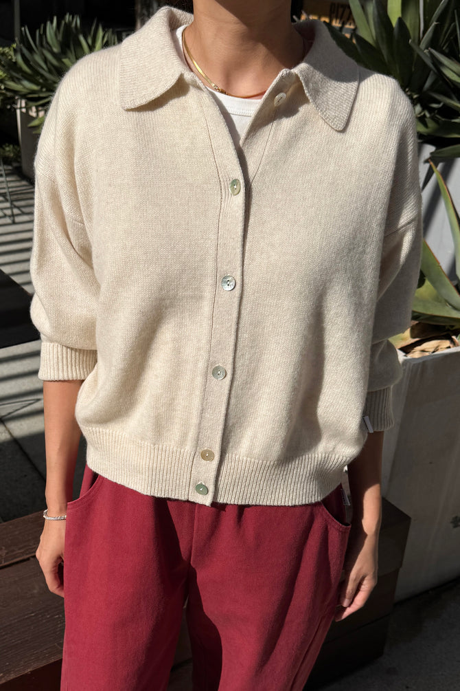 Le Bon Shoppe Lou cashmere mix cardigan - oatmeal