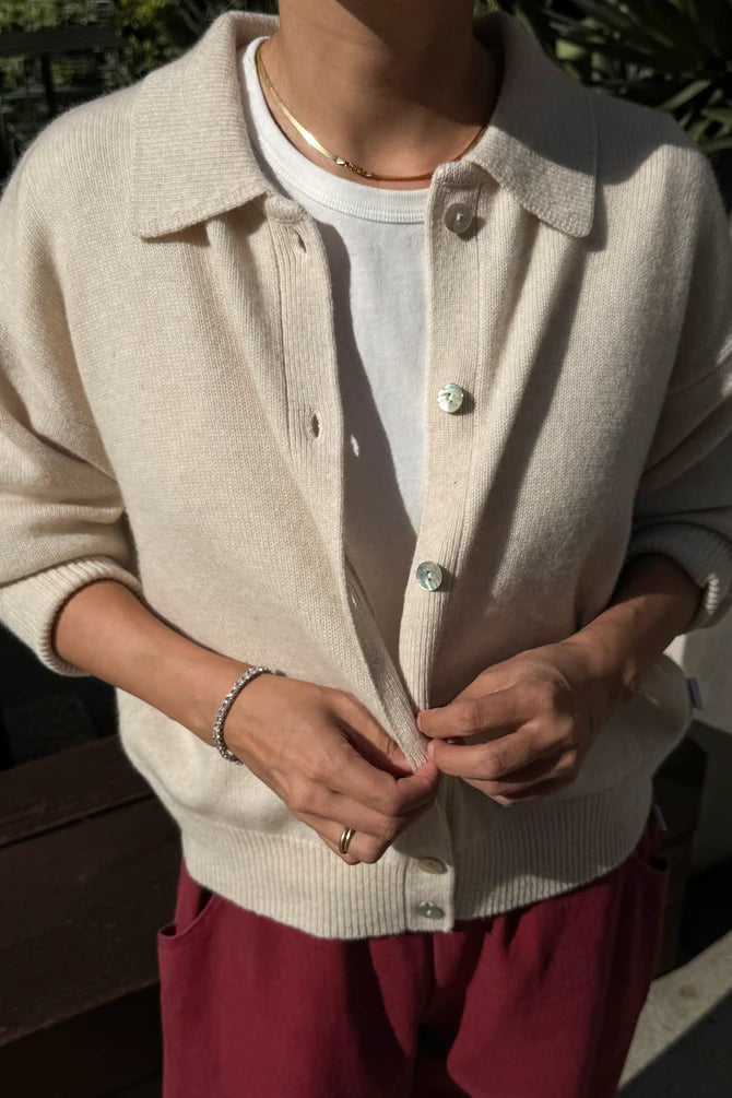 Le Bon Shoppe Lou cashmere mix cardigan - oatmeal