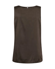 Mos Mosh Astrid silk tank / cami - delicioso (chocolate)