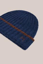 Moismont Sky wool blend beanie - navy