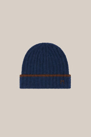 Moismont Sky wool blend beanie - navy