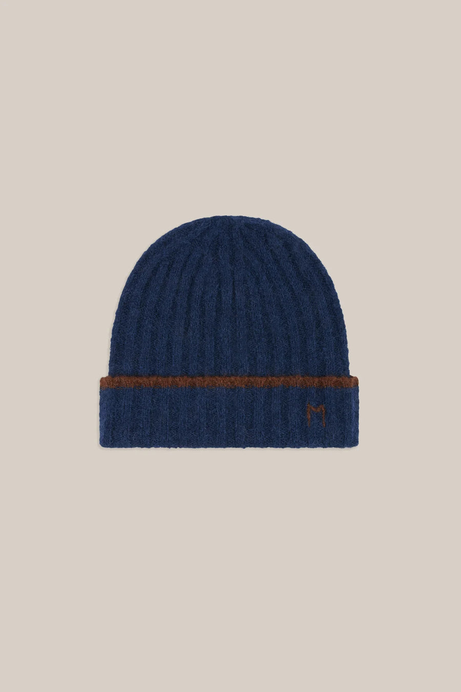 Moismont Sky wool blend beanie - navy