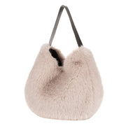 helen moore Slouch faux fur bag - quartz