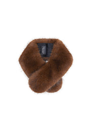 helen moore vintage collar scarf  - mahogany