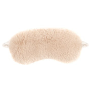 helen moore Faux fur eye mask - biscuit cloud