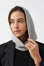 helen moore cashmere & wool hood - grey