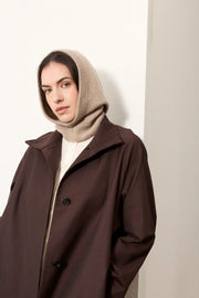 helen moore cashmere & wool hood - oatmeal