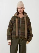 Orfeo Lester check jacket - khaki check