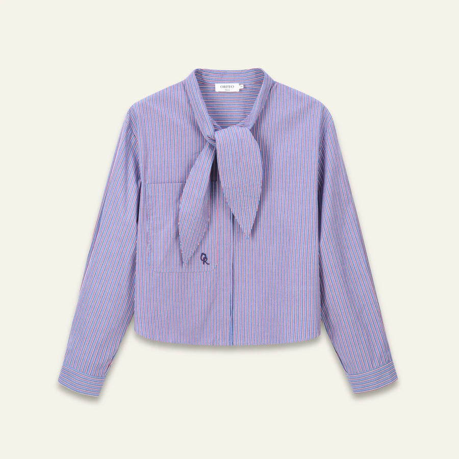Orfeo Arnold Striped shirt with tie