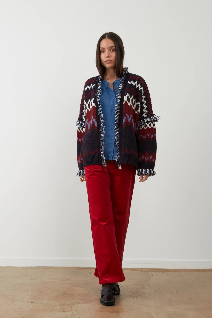 Orfeo Skalanda patterned cardigan - one size