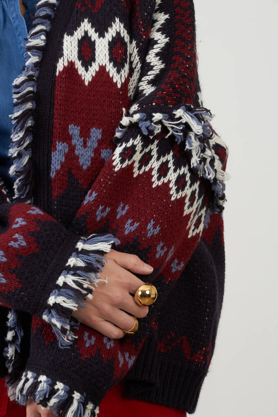 Orfeo Skalanda patterned cardigan - one size