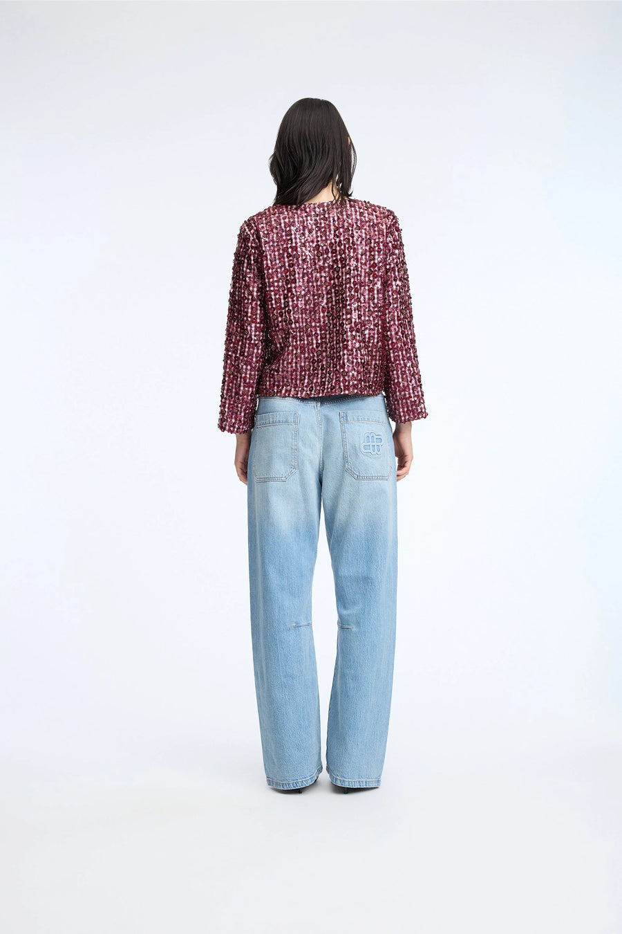 Munthe Cakio sequin jacket / top - Bordeaux