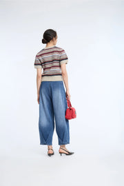Munthe Coraline short sleeve knit - mixed sand