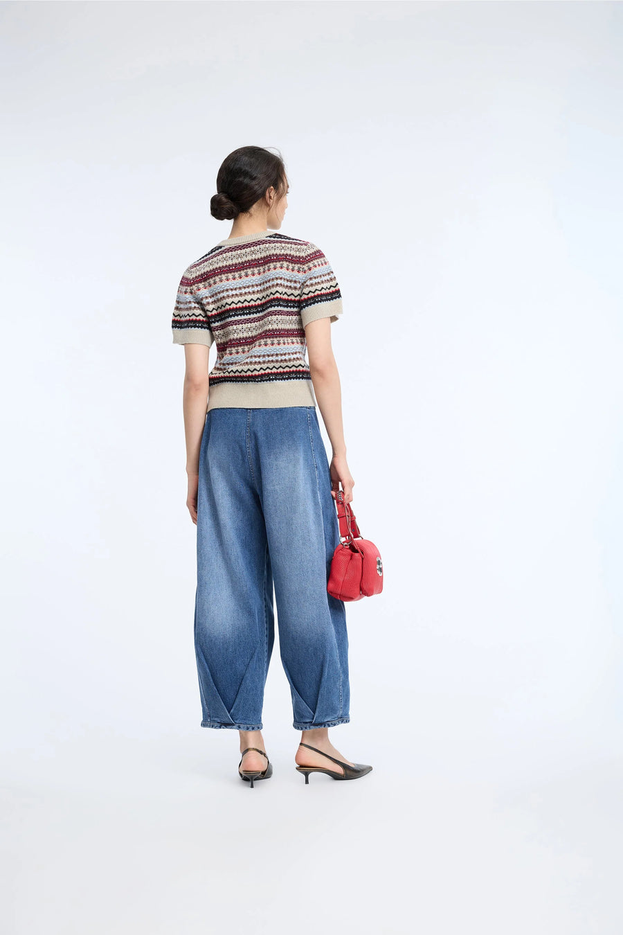 Munthe Coraline short sleeve knit - mixed sand