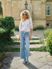 Mos mosh Colette Grendel cropped jean - midwash