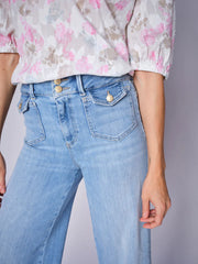Mos mosh Colette Grendel cropped jean - midwash
