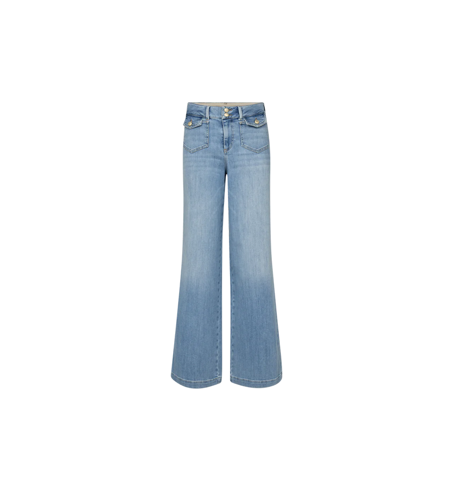 Mos mosh Colette Grendel cropped jean - midwash
