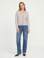 Mos mosh Helmi lace knit cardigan - light grey