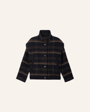 Sessùn Paolino check jacket - navy