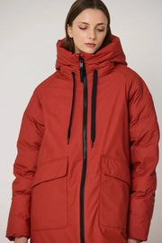 Tanta Rime waterproof coat - red