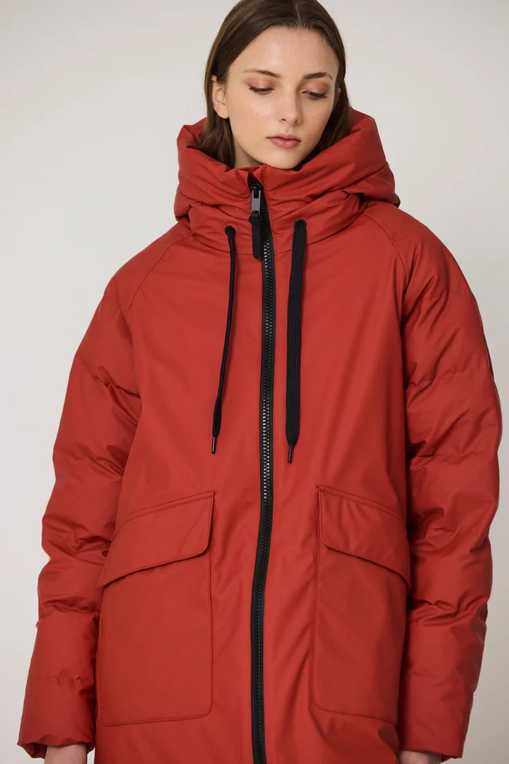 Tanta Rime waterproof coat - red