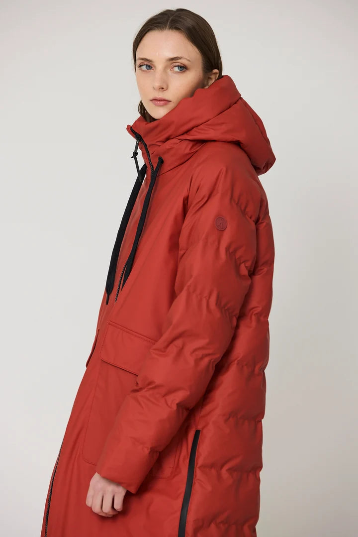 Tanta Rime waterproof coat - red