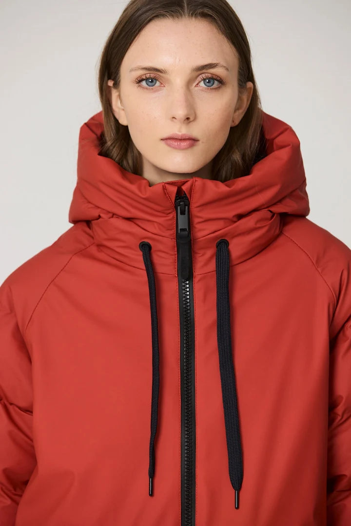Tanta Rime waterproof coat - red