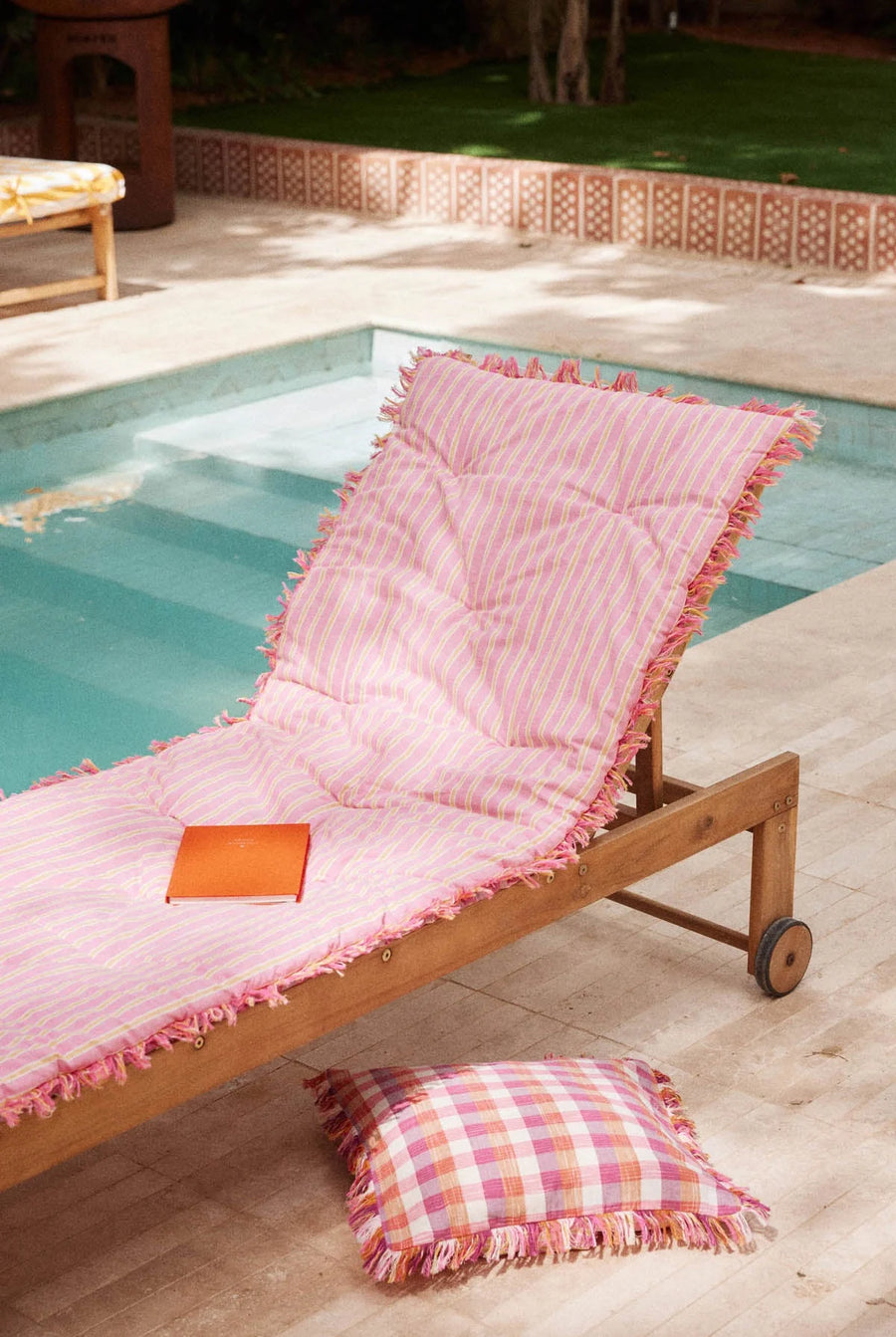 Louise Misha “Jamy” sofa cover/ rug - sun pink