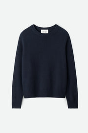 Soft Goat boyfriend crewneck cashmere jumper - navy