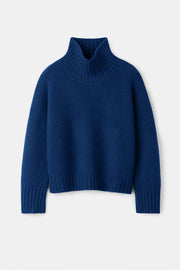 Soft Goat Girlfriend cashmere turtleneck jumper - ink blue