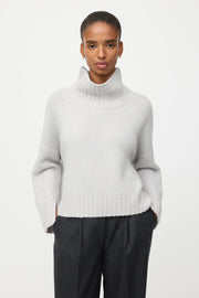Soft Goat Girlfriend cashmere turtleneck jumper - Quiet grey