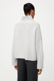 Soft Goat Girlfriend cashmere turtleneck jumper - Quiet grey